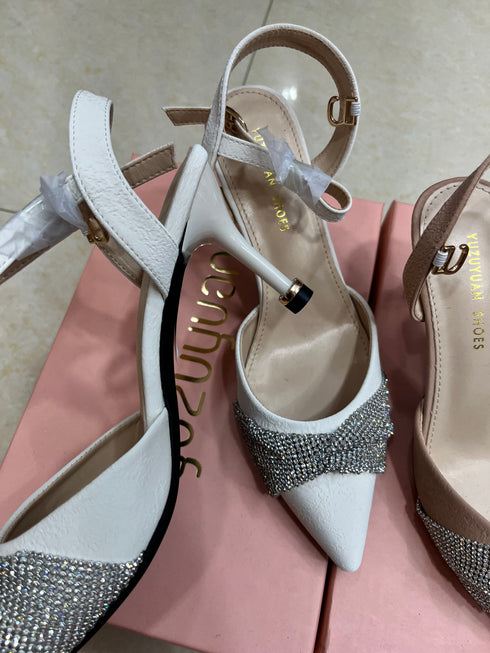 Luxury Style Rhinestone Pointed Toe Stiletto